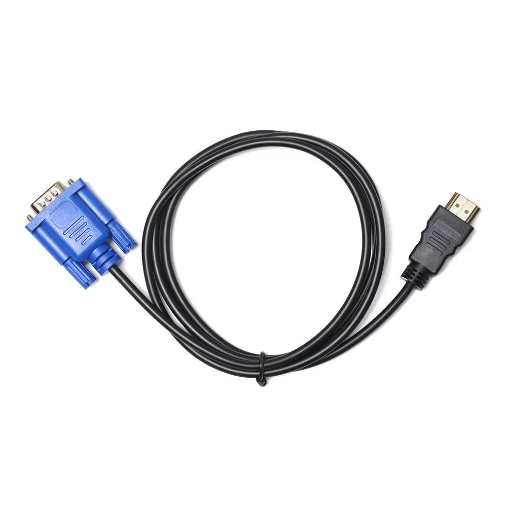 1.8M 6FT High Definition Multime -Compatible to VGA Cable Male to Video for HDTV PC Laptop Video Cable Adapter Support 1080P