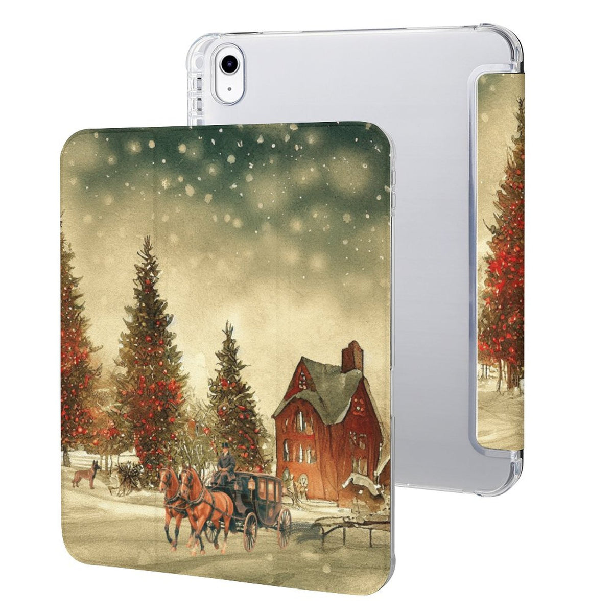 Tablet Case with Pencil Holder – Home for Christmas