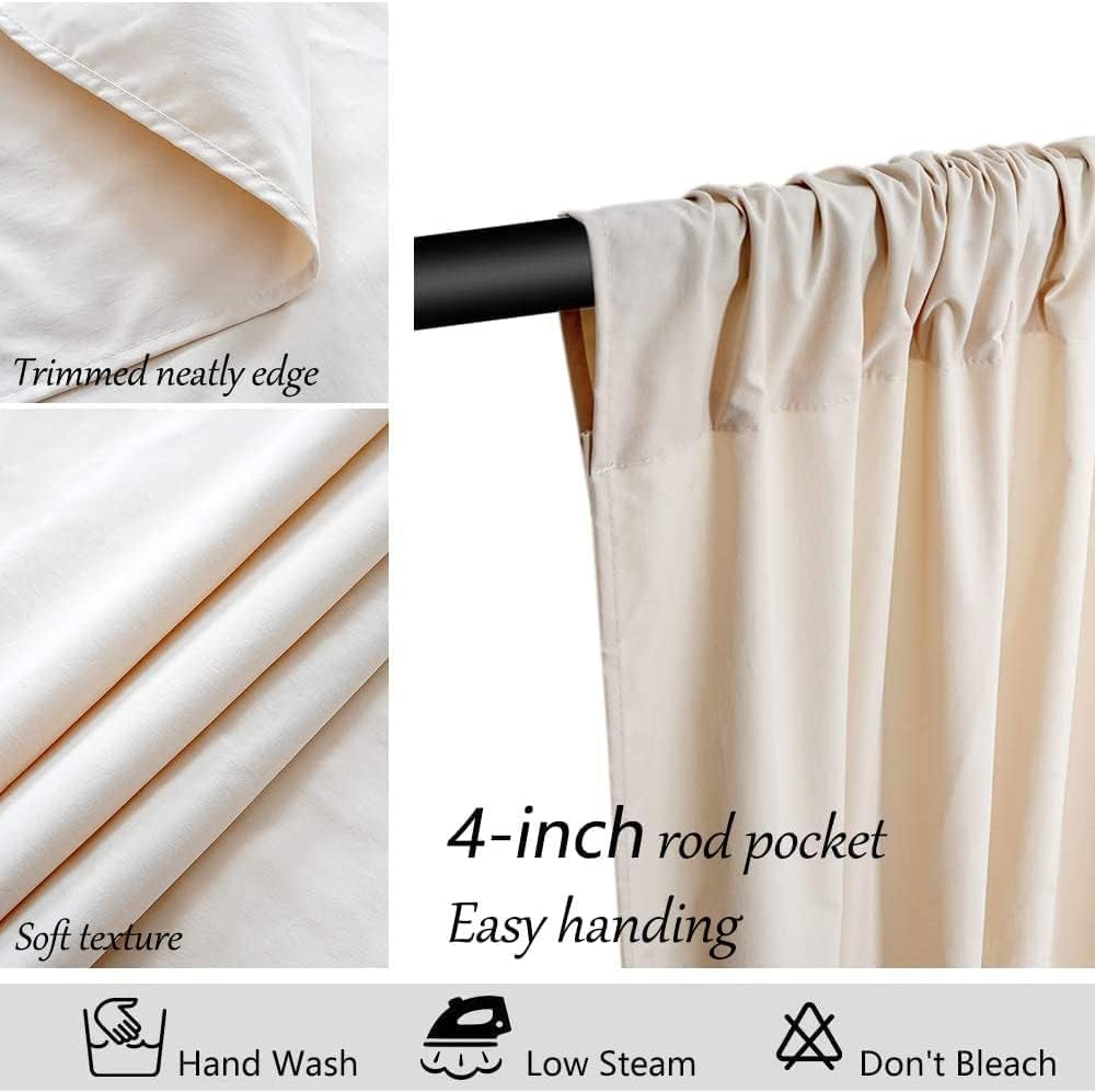 10Ft X 8Ft Champagne Backdrop Curtains for Parties Deep Champagne Backdrop Drape for Birthday Wedding 2 Panels 5Ft X 8Ft