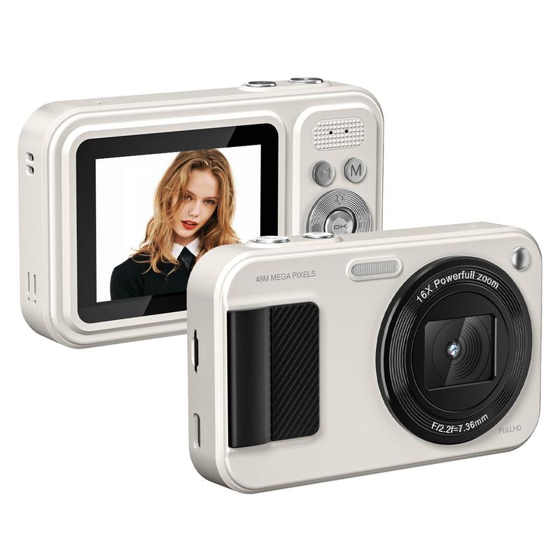 Easy-to-Use 48MP Digital Camera: 1080P Video, 18X Zoom, Auto Focus, Anti-Shake & 2.4" Screen
