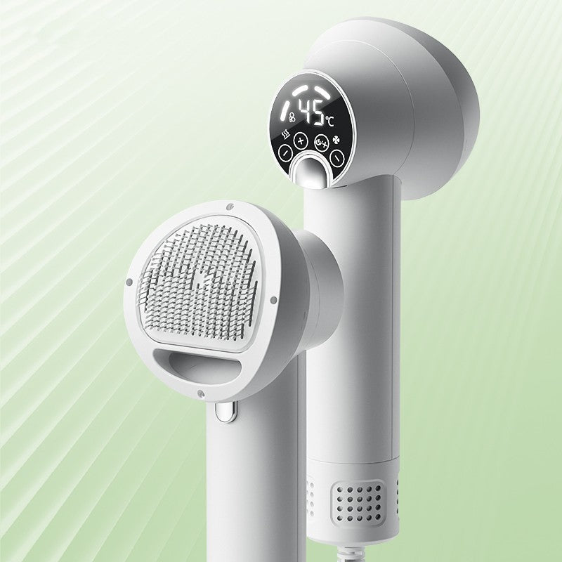 Smart Pet Hair Dryer - Silent Grooming Blow Dryer with Comb for Dogs & Cats (Safe & Gentle)