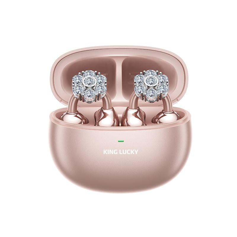 Long-Play Open-Ear Clip-On Butterfly Earbuds: Kinglucky, HiFi, for Apple & Samsung