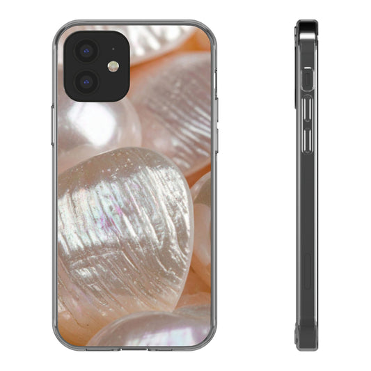 Clear Phone Case – Blush Pearl