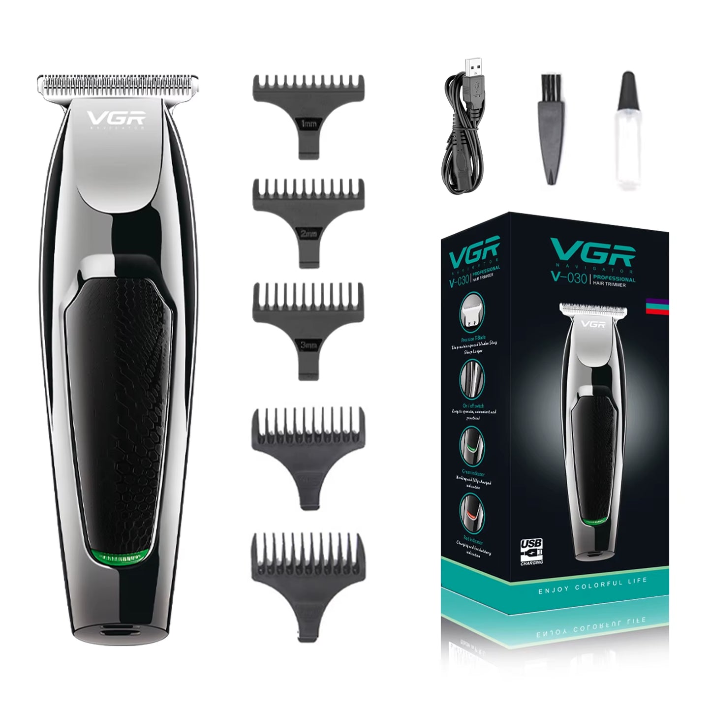 Hair Cutting Machine Rechargeable Haircut Machine Cordless Hair Trimmer Professional Hair Clipper Trimmer for Men V-030