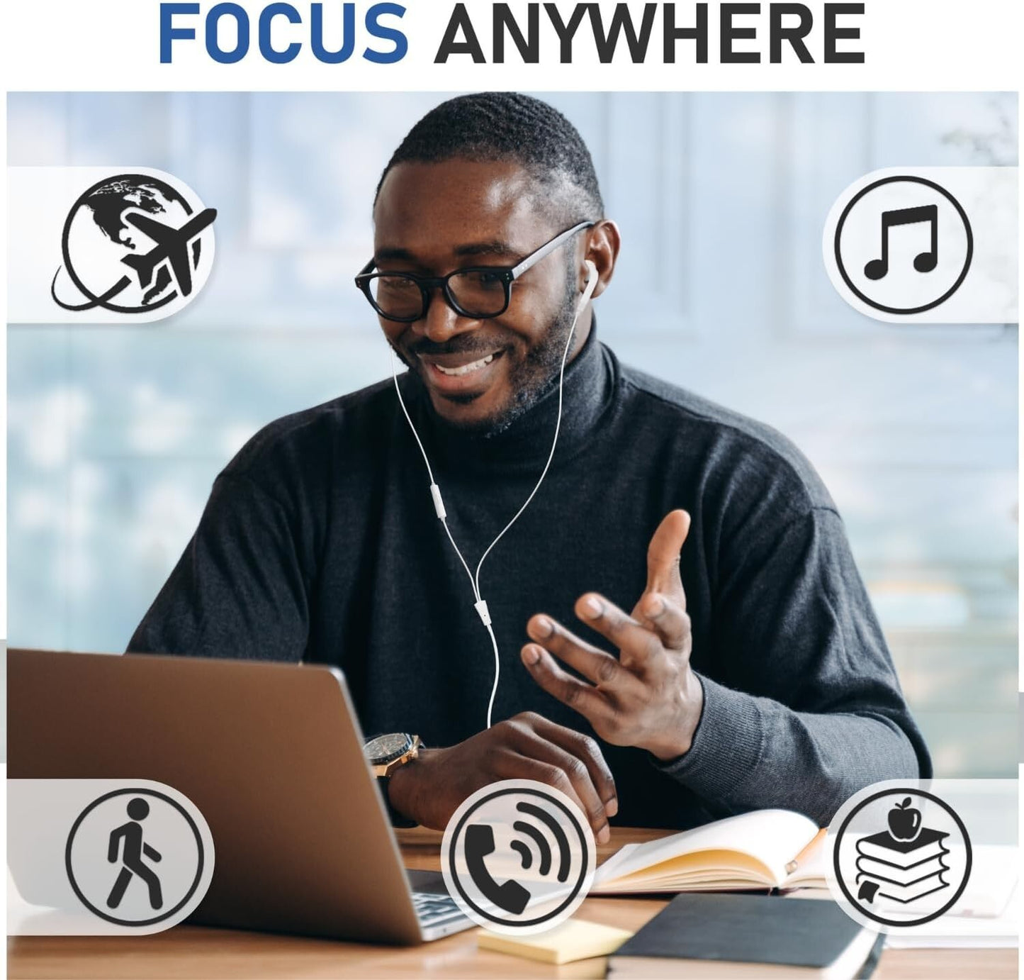 Wired Earbuds In-Ear Headphones,Ear