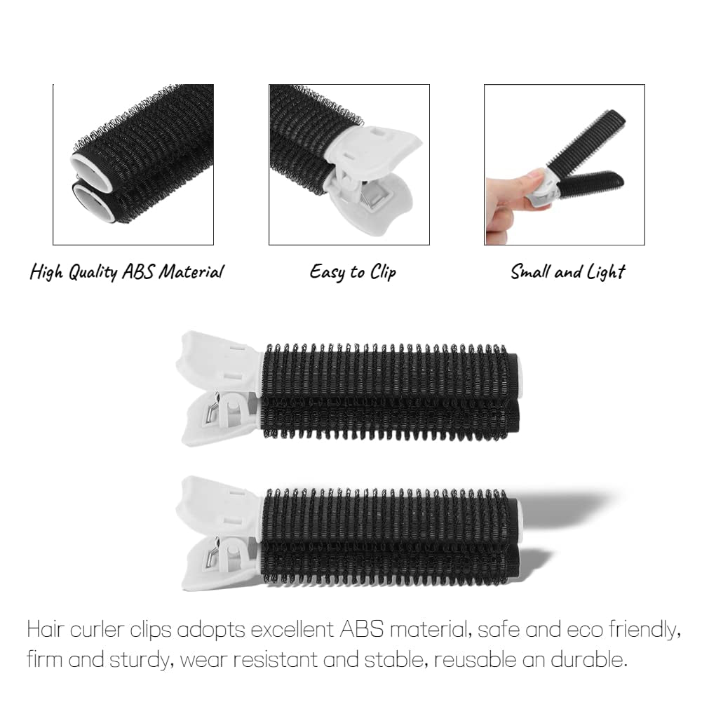 2 Pcs Volumizing Hair Root Clip, Hair Volume Curler Clips, Fluffy Hair Volumizing Clips, Hair Styling Tool for DIY Curly Hair(Black)