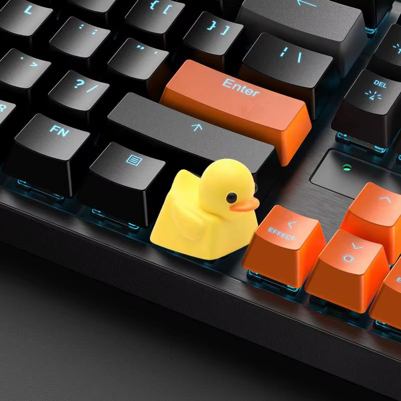 Cute Keyboard Key Caps Yellow Duck Keycaps Resin Single Cover Replacement Parts Cute Decor Game Accessories General Compatibilit