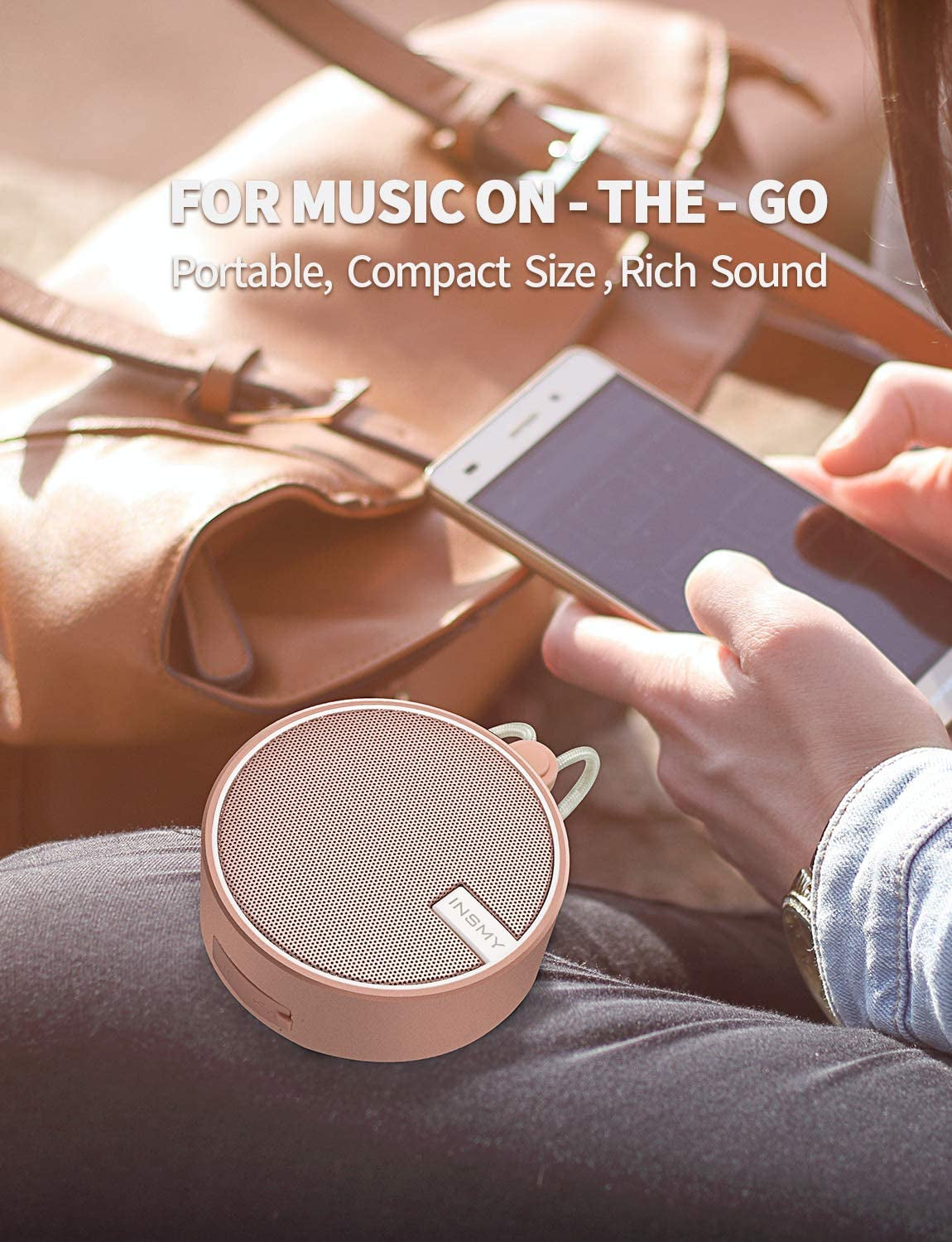 IPX7 Waterproof Bluetooth Shower Speaker: Portable, Loud & Clear Sound