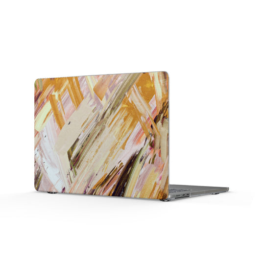 Clear Laptop Case – Brush & Bronze