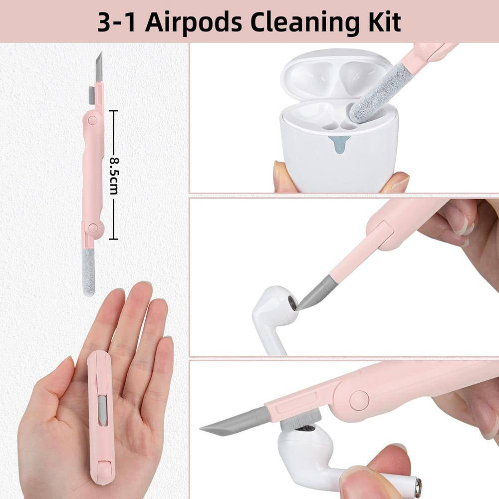 Laptop Keyboard Dust Cleaner Brush Set, 7-In-1 Electronics Dust Remover with Key Puller Multifunctional Cleaning Tool