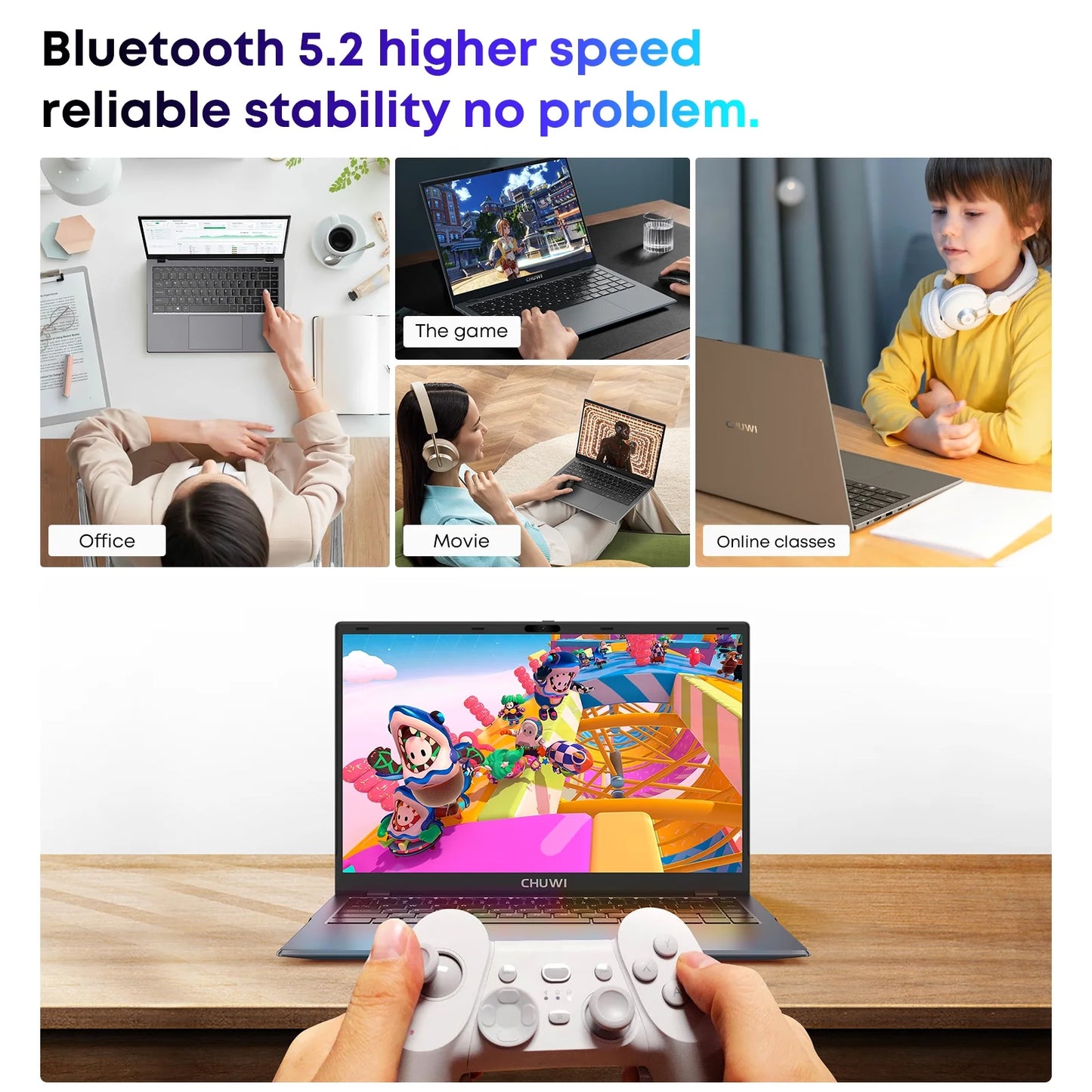Gemibook Xpro 14" Laptop,256Gb SSD 8GB Ram,Windows 11,12Th Gen Intel Alder Lake N100,2025 Upgrade Ultra Thin Notebook Gaming Computer,2160*1440 IPS Display,Wi-Fi,Bluetooth 5.1