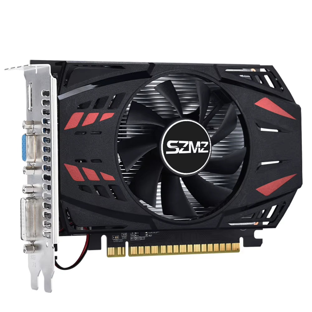 GT730 Graphics Card HD+VGA+DVI DDR3 4GB Low Profile Graphics Card PCI-E2.016X Gaming Graphics Card 128 Bit with Cooling Fan