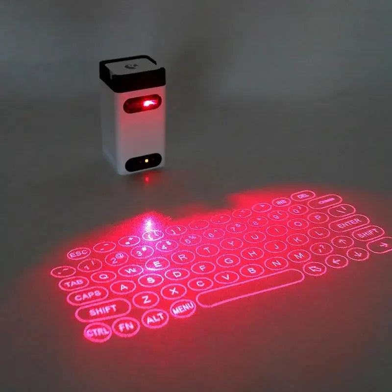 Bluetooth Virtual Laser Keyboard with Touch Projector & Mouse