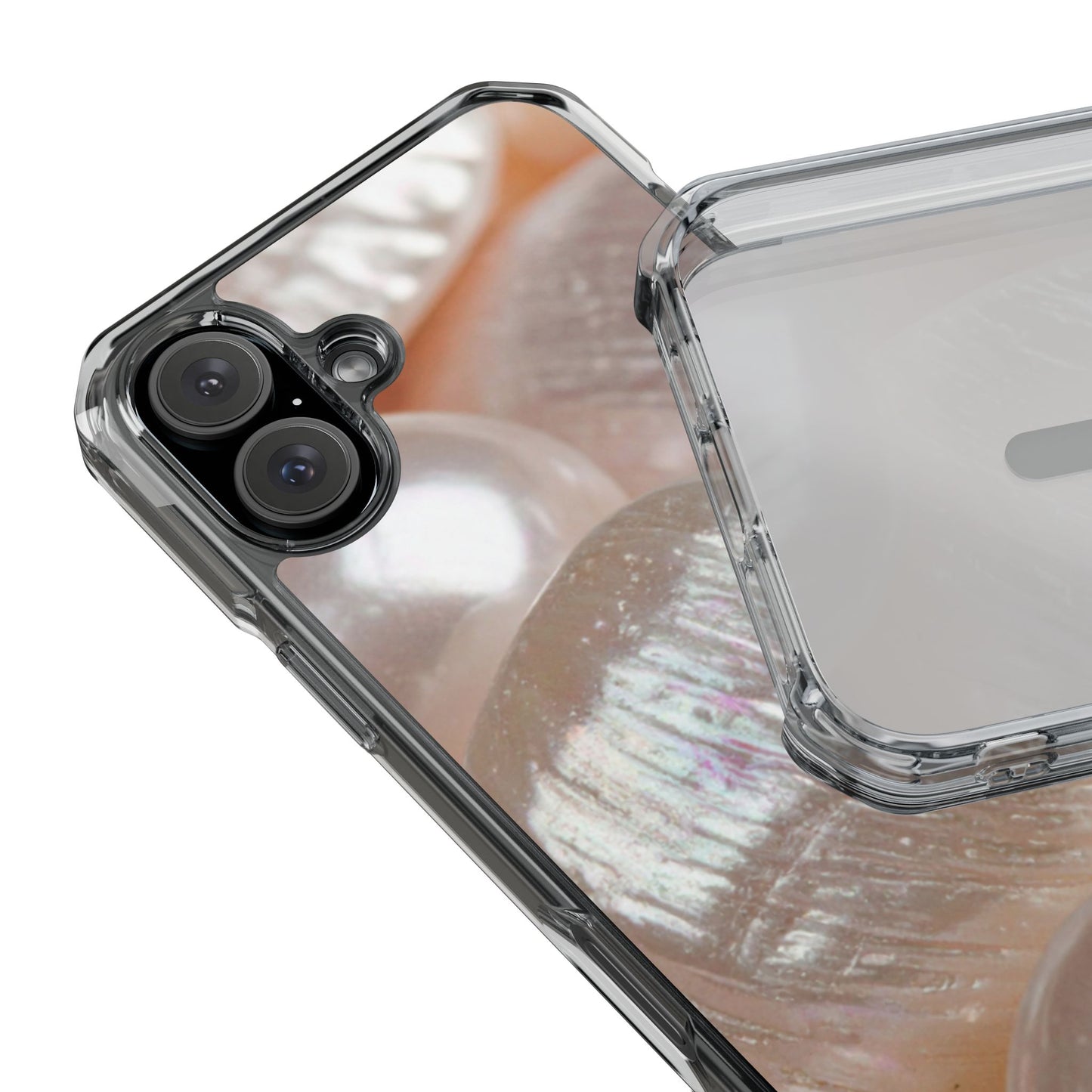 Clear Magnetic Phone Case – Blush Pearl