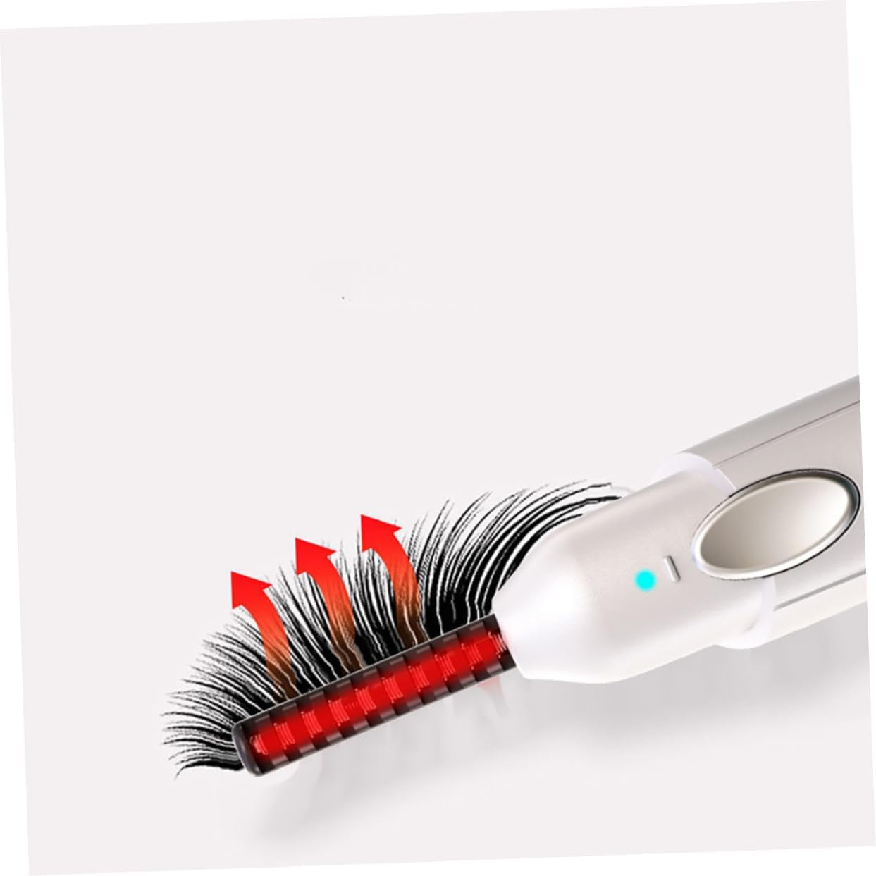 1Set USB Charging Electric Eyelash Curler Portable Eyelash Curling Clip for Home Makeup Convenient Temperature Control Natural Curling Effect