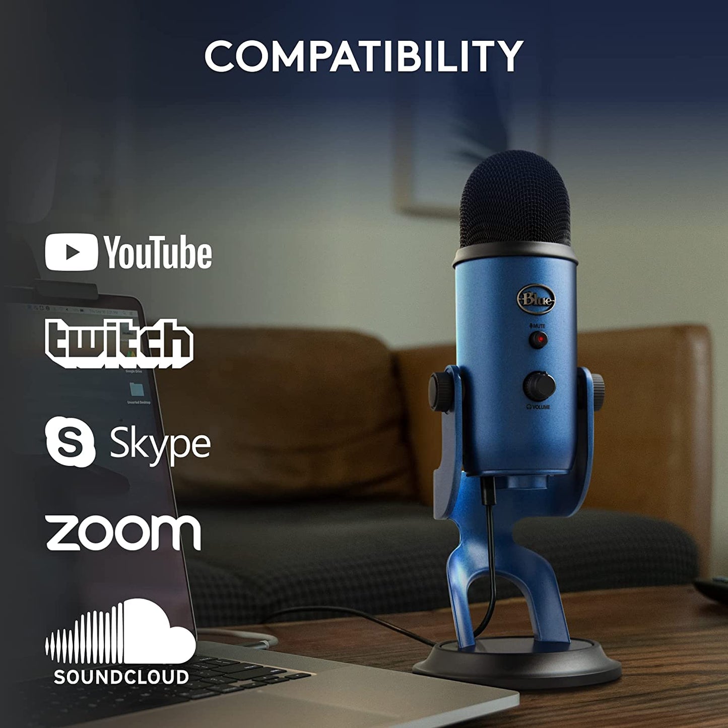 Logitech Yeti USB Microphone: Studio Sound for Gaming, Streaming & More