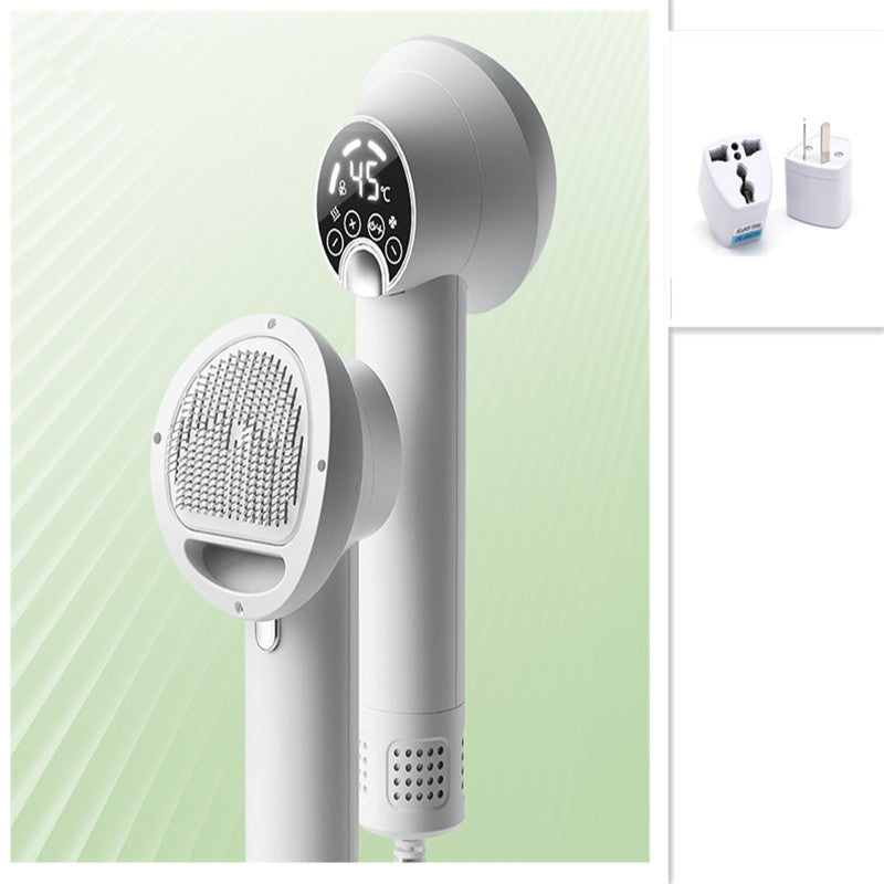 Smart Pet Hair Dryer - Silent Grooming Blow Dryer with Comb for Dogs & Cats (Safe & Gentle)