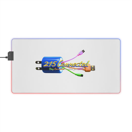 LED Desk Mat – 215 Connected Charger Logo Design