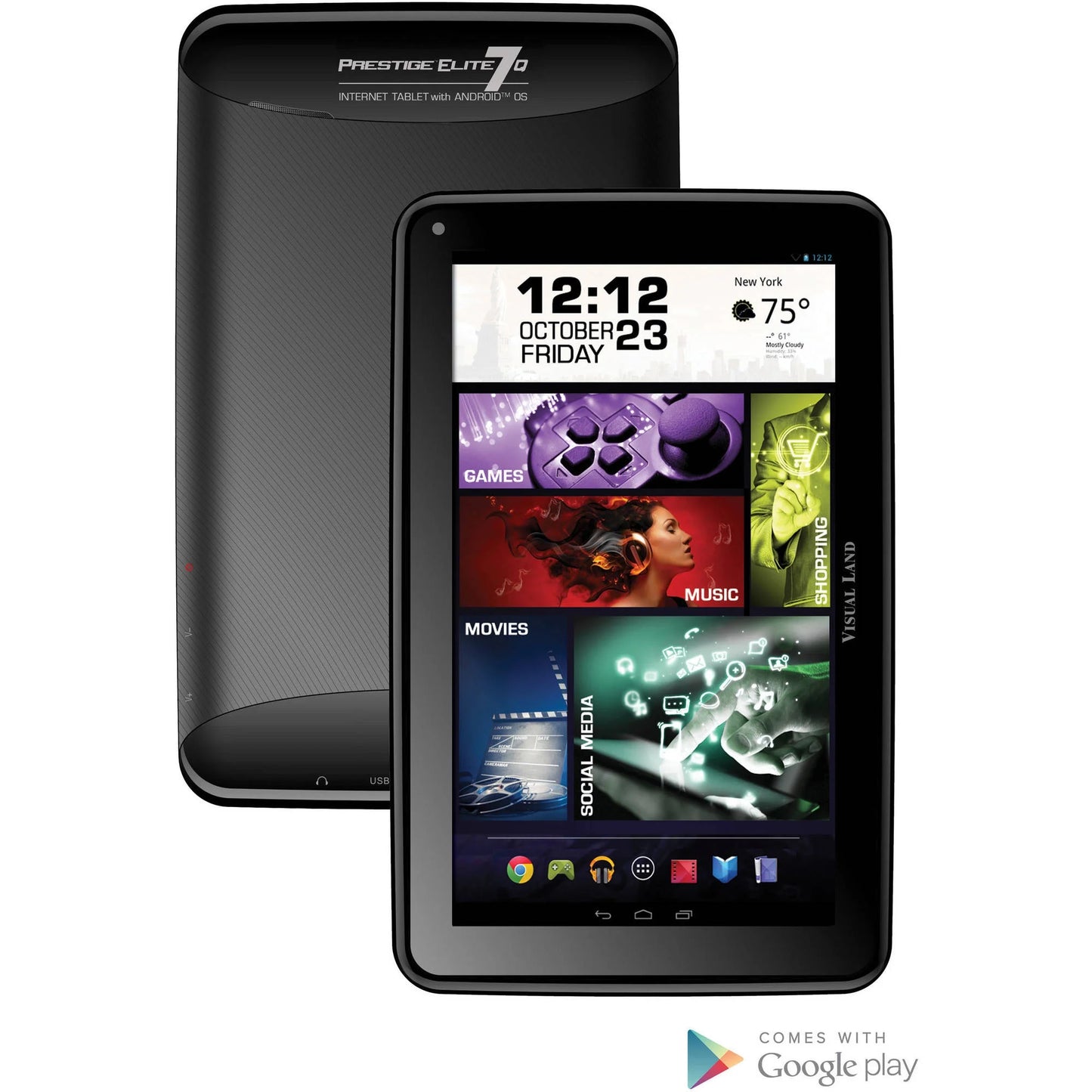 Prestige 7" Quad Core Tablet 16GB Includes Bumper
