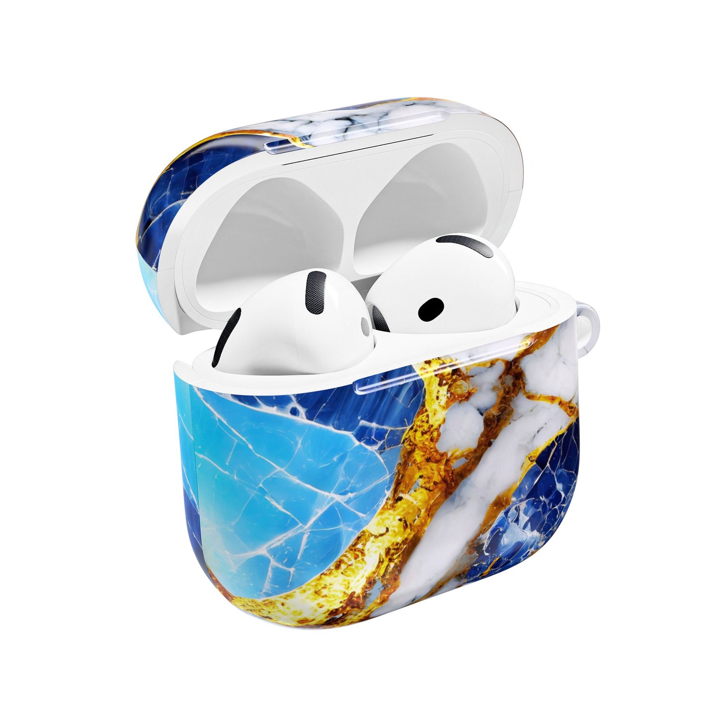 Wireless Earbud Case Cover – Sapphire Veins