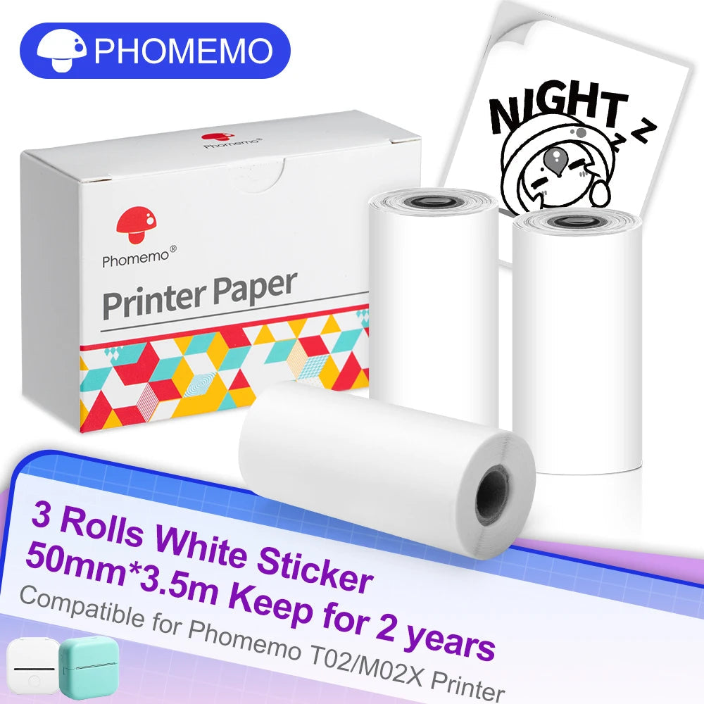 Phomemo T02 Wireless Thermal Printer: Portable Pocket Photo/Label/List Printer