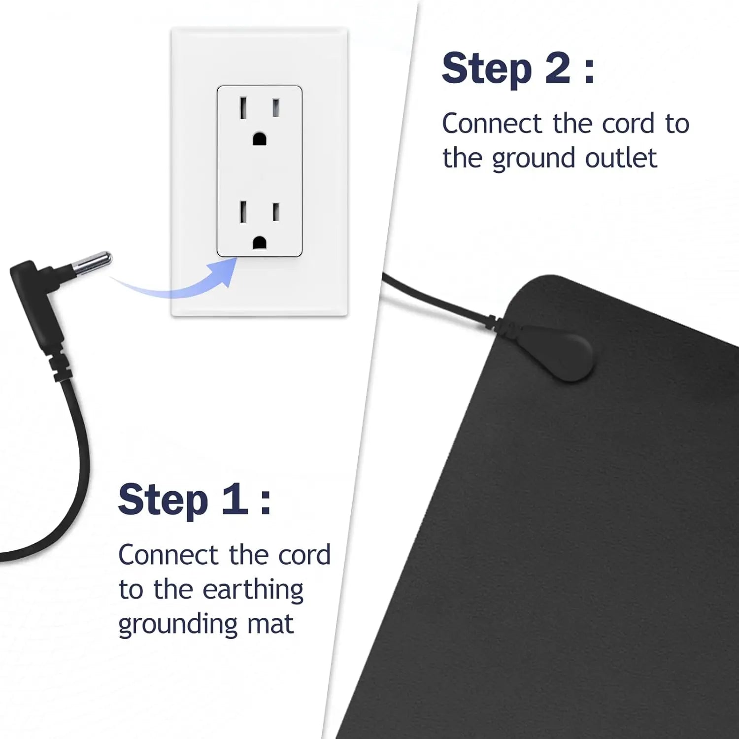30X60CM Grounding Mat for Improves Sleep Earth Grounding Pad for Energy Pain Relief Inflammation Enhanced Circulation