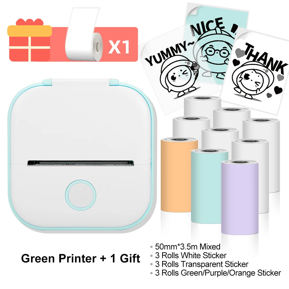 Phomemo T02 Wireless Thermal Printer: Portable Pocket Photo/Label/List Printer