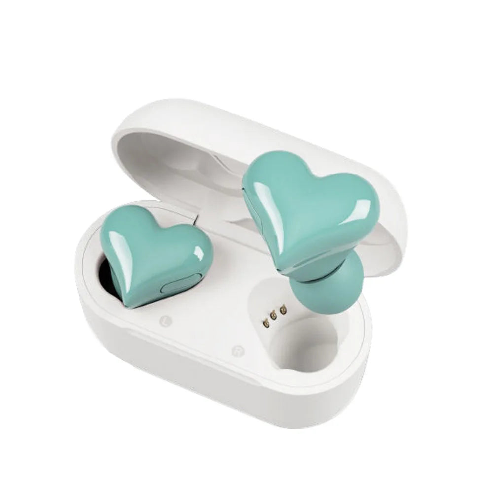 Heart-Shaped Bluetooth Earbuds: Wireless, High Quality