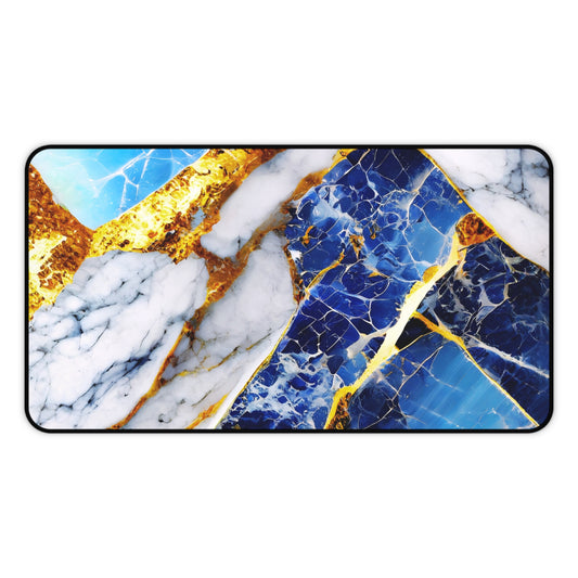 Neoprene Desk Mat – Sapphire Veins