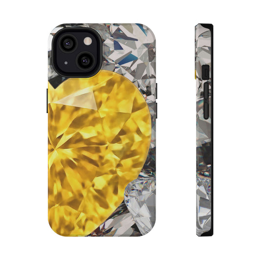 Impact-Resistant Phone Case – Heart of Gold