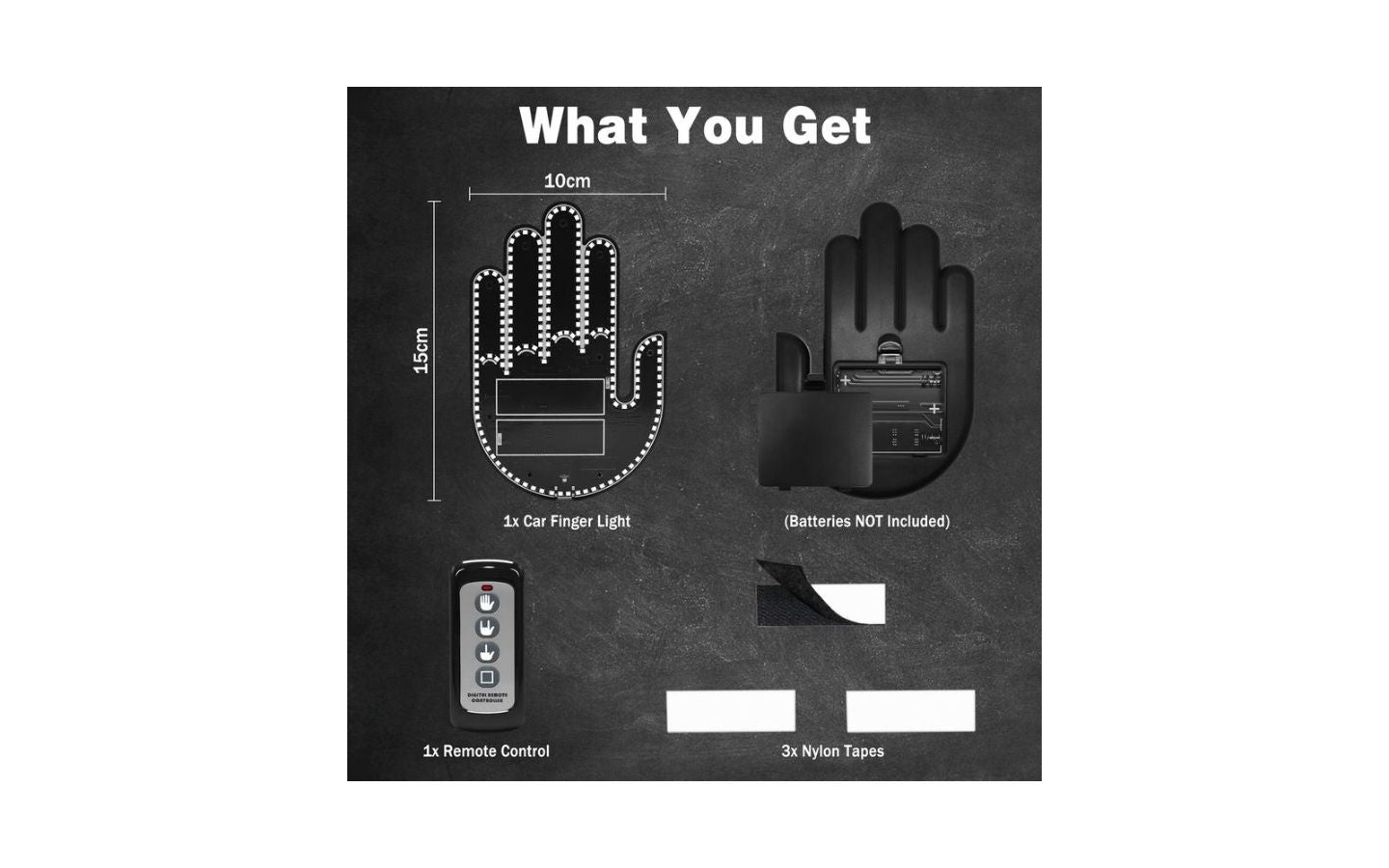 Car Gesture Light: LED Windshield Display, Express Driving Emotions