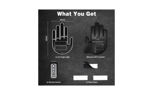 Car Gesture Light: LED Windshield Display, Express Driving Emotions