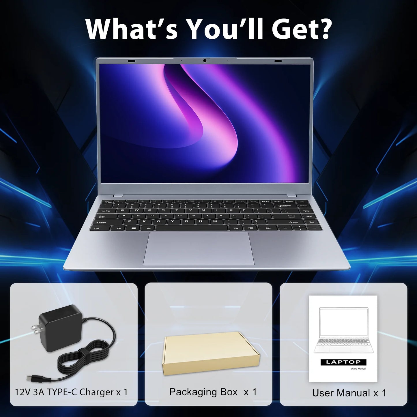 15.6" Windows 11 Laptop, Dual 16GB DDR4 512GB SSD, Intel Core I5 1240P, 12 Core up 4.4Ghz, Office 2024 Fingerprint Backlit KB Wifi 6 BT5.2, Laptop Computer for Business, Student, Light Gaming