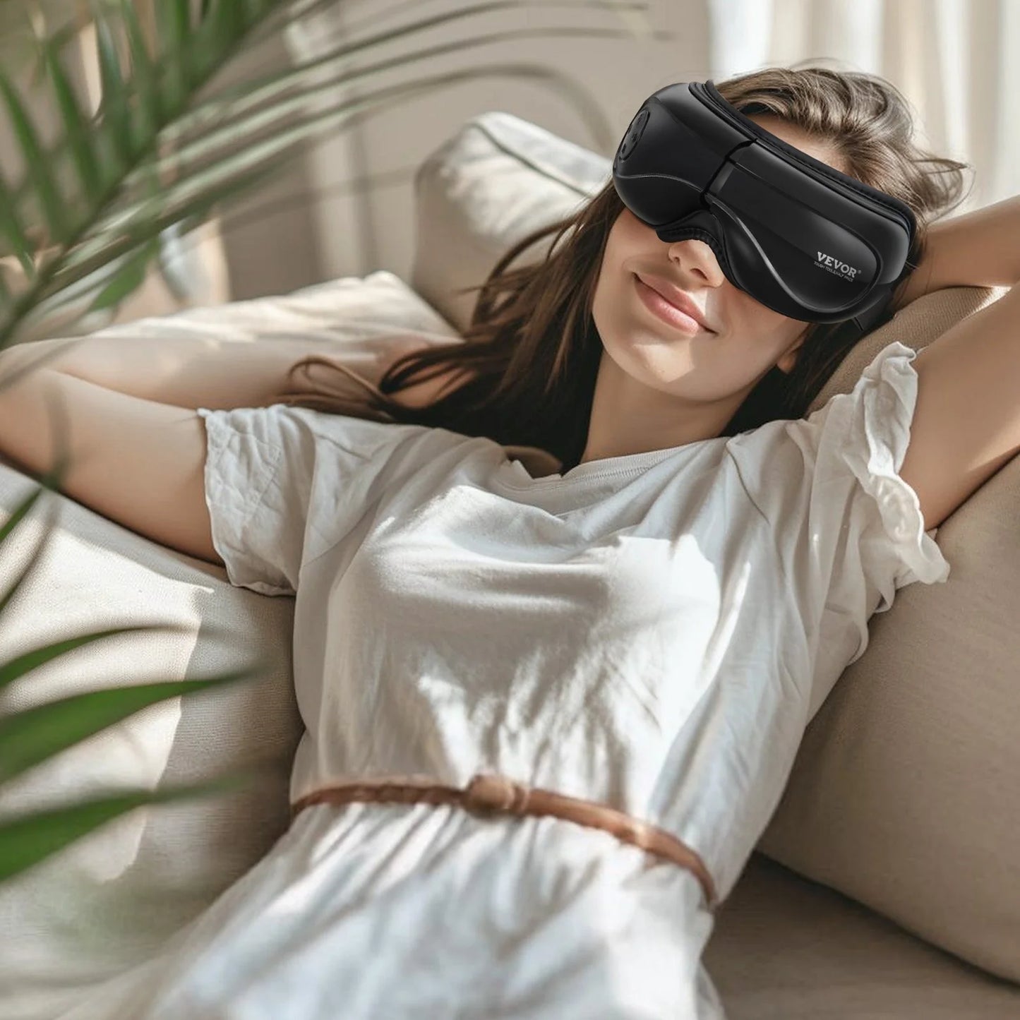 VEVOR Heated Eye Massager: 5 Modes, Bluetooth Music & Remote Control