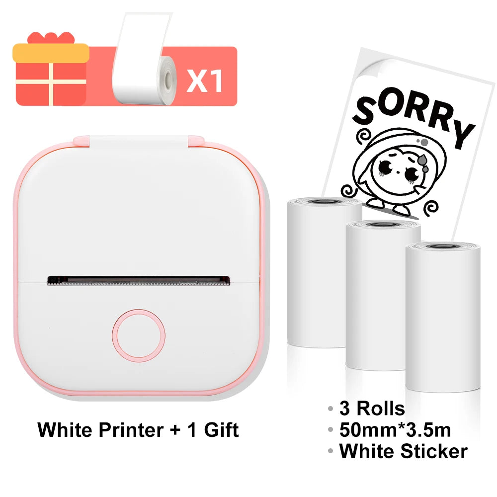 Phomemo T02 Wireless Thermal Printer: Portable Pocket Photo/Label/List Printer