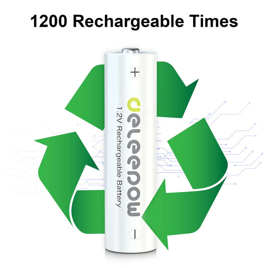 Rechargeable AA Batteries Nimh 3300Mah 1.2V Batteries High Capacity 1200 Cycles Pack of 16