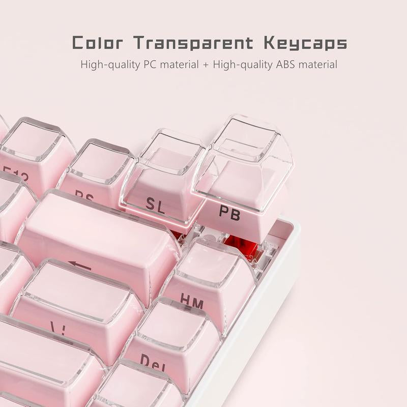 Cute & Stylish Jelly Keycaps: Side-Print, OEM, for Mechanical Keyboards