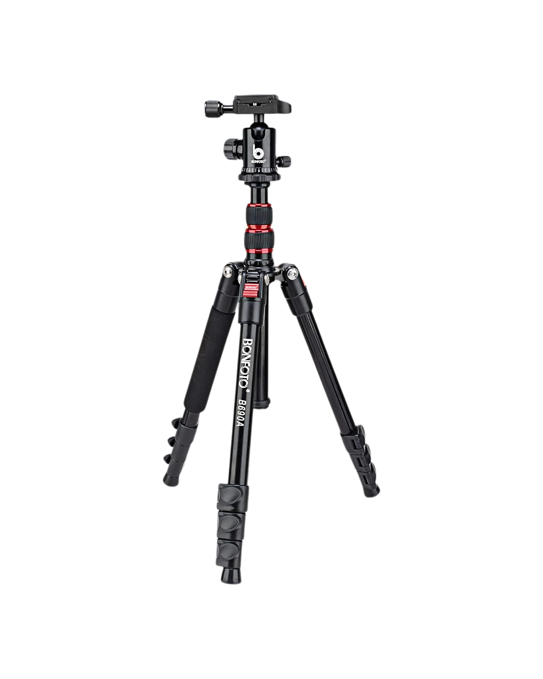 B690A Travel Camera Tripod - Lightweight Aluminum DSLR Stand with 360° Ball Head & Carry Bag