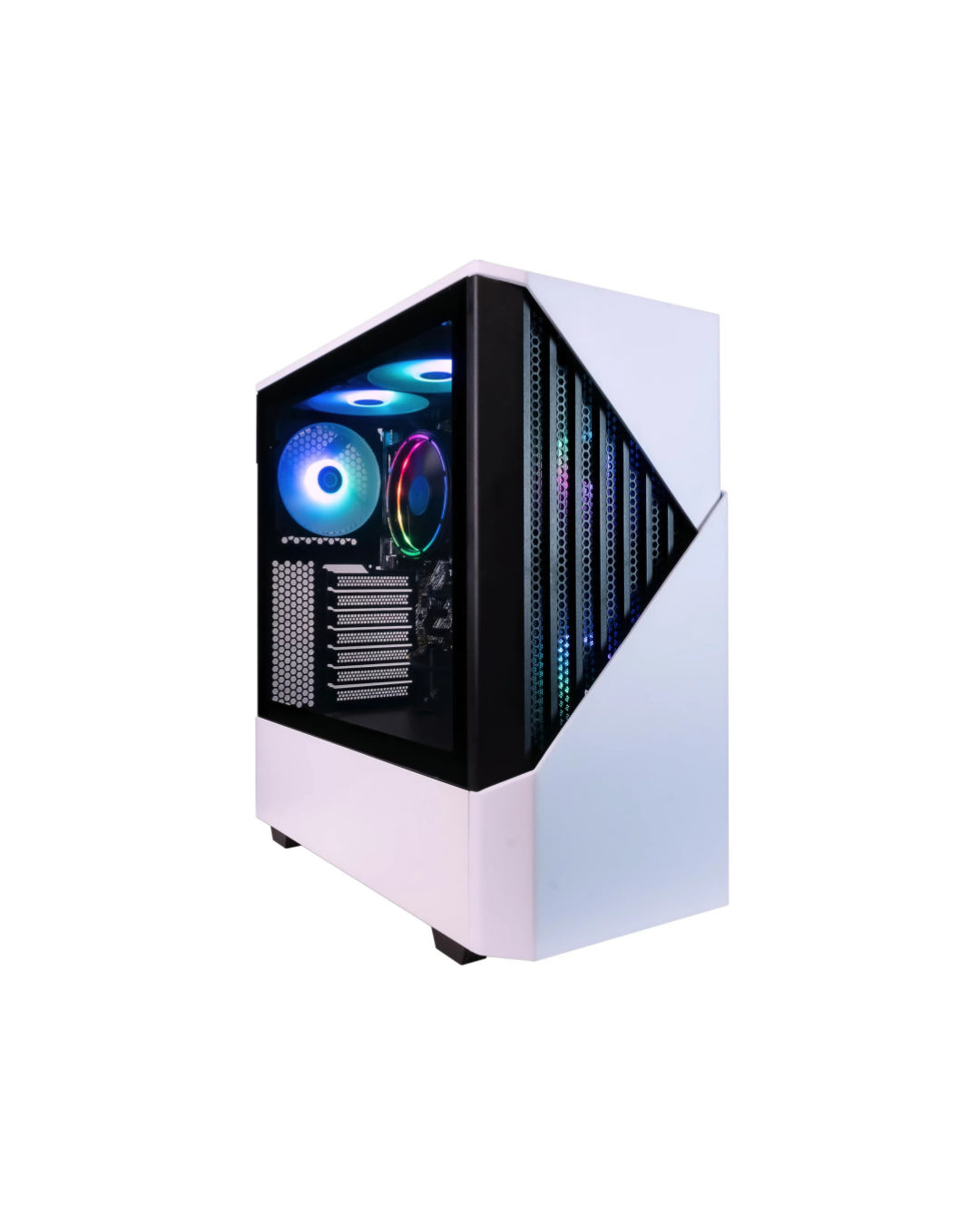 Computadora de escritorio Castle Gaming: AMD Ryzen 5 5600G con 16 GB de RAM y SSD de 1 TB (blanca)