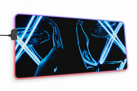 Gaming LED Desk Mat – Neon Anarchy