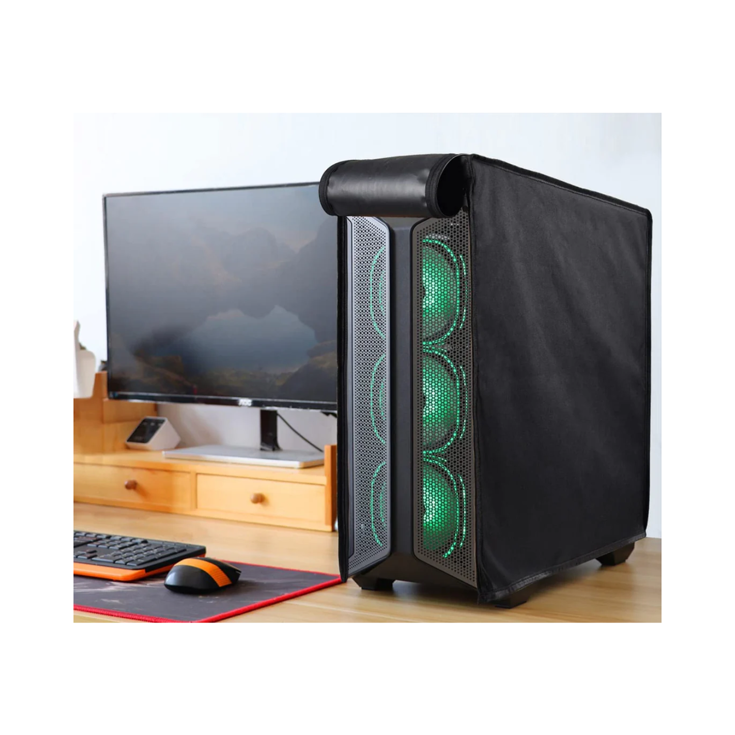 Computer CPU Dust Cover - Waterproof, Desktop PC Mid-Tower Protection