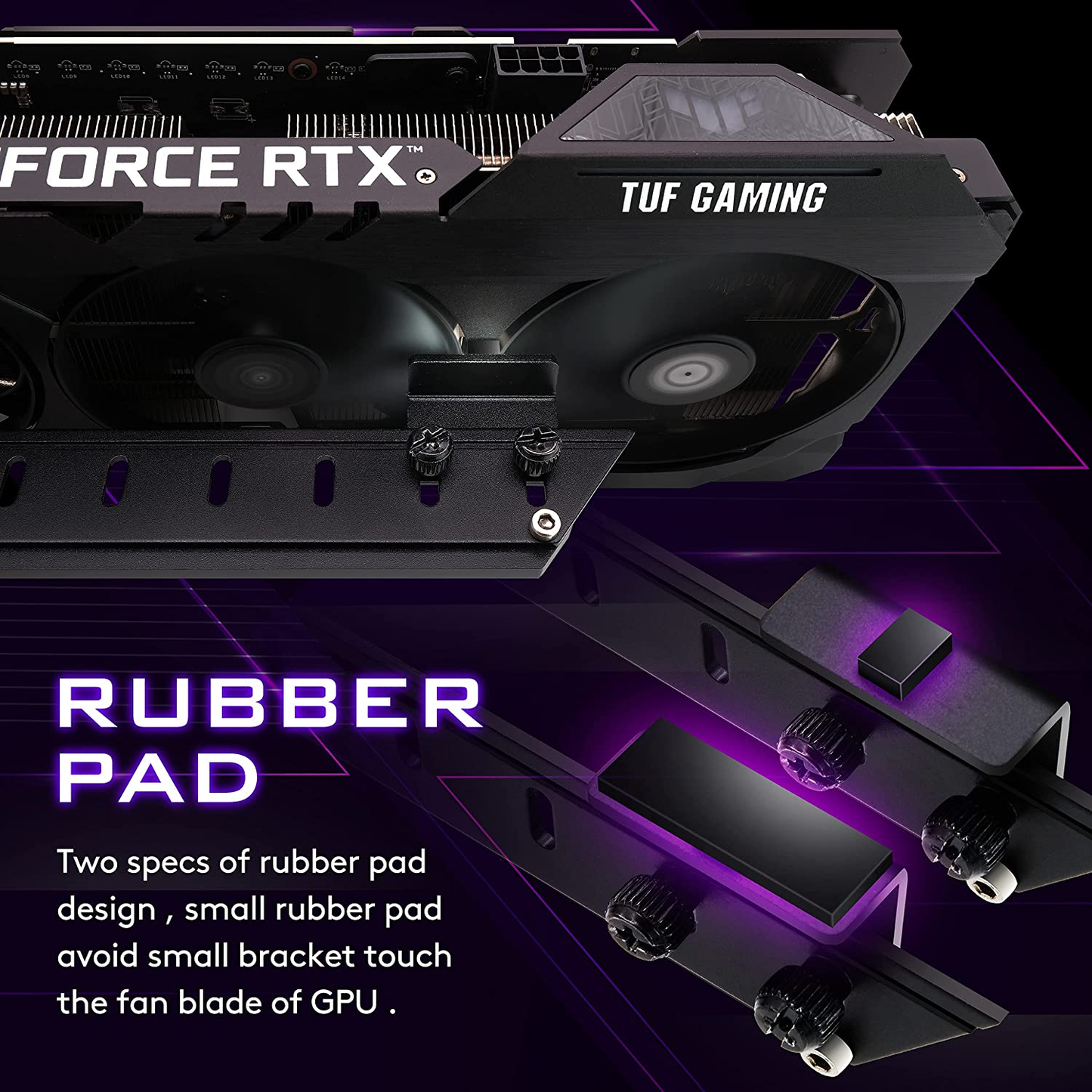 EZDIY-FAB GPU Support Bracket - Graphics Card Holder Brace for Video Cards