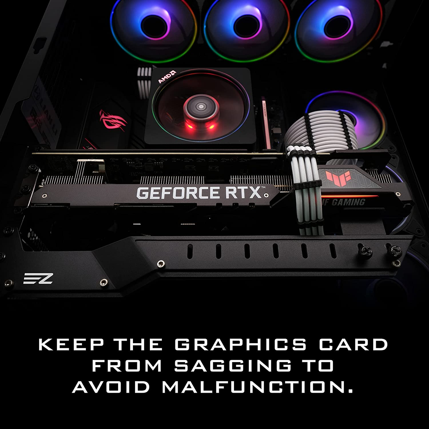 EZDIY-FAB GPU Support Bracket - Graphics Card Holder Brace for Video Cards