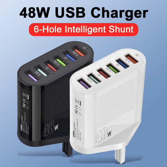 USB Wall Charger – 6-Port High Output