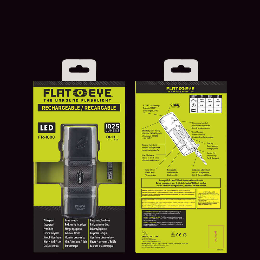 FLATEYE™ FR-1000: 1025 lúmenes de pura potencia