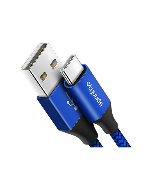 15ft USB-C Cable (2-Pack) - Fast Charge Nylon Braided USB-A to Type-C