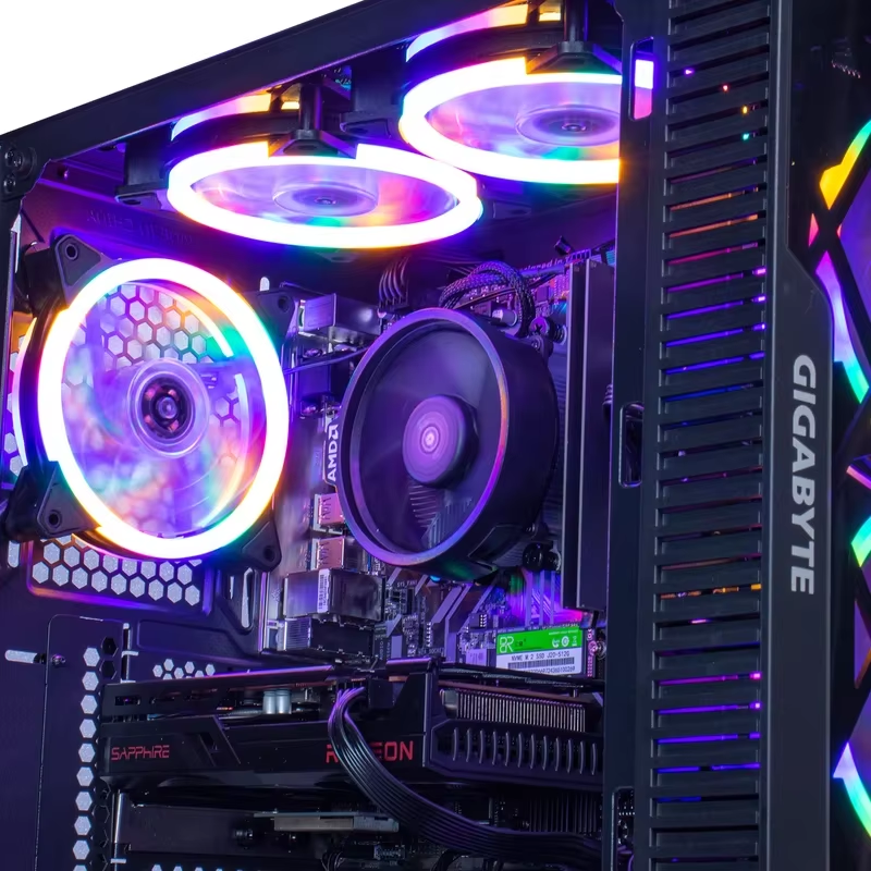 Gaming PC - AMD Ryzen 5 4500, RTX 3060, 500GB NVMe, Windows 10 Pro Desktop