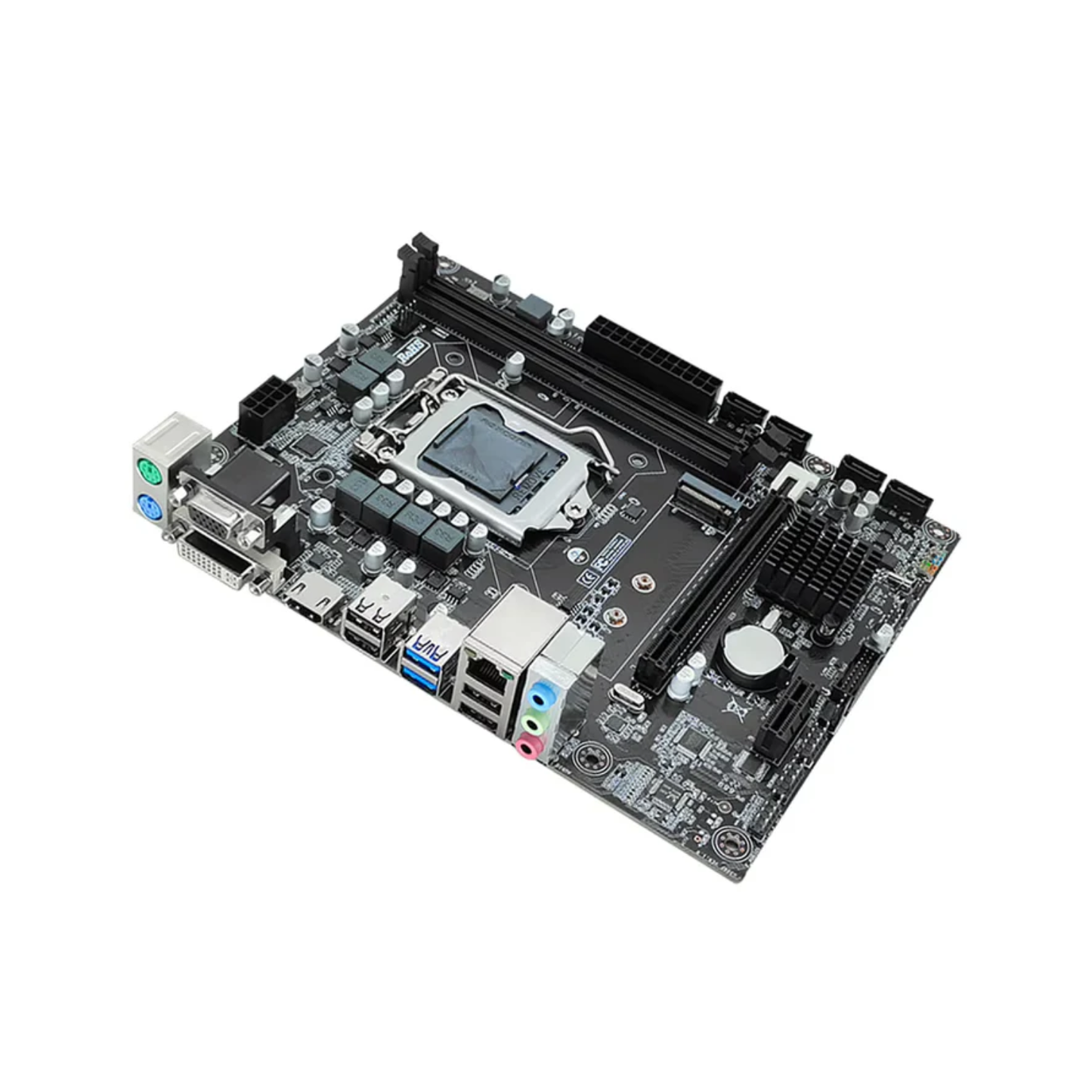 H310 Computer Motherboard - LGA1151, 32GB DDR4, Micro-ATX, VGA/HDMI/DVI