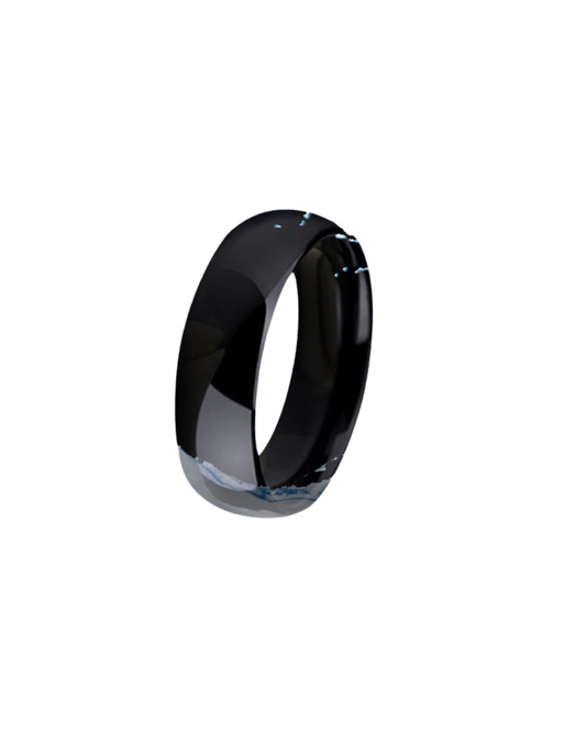 Anillo inteligente de cerámica de alta tecnología: un dispositivo portátil avanzado con diseño premium