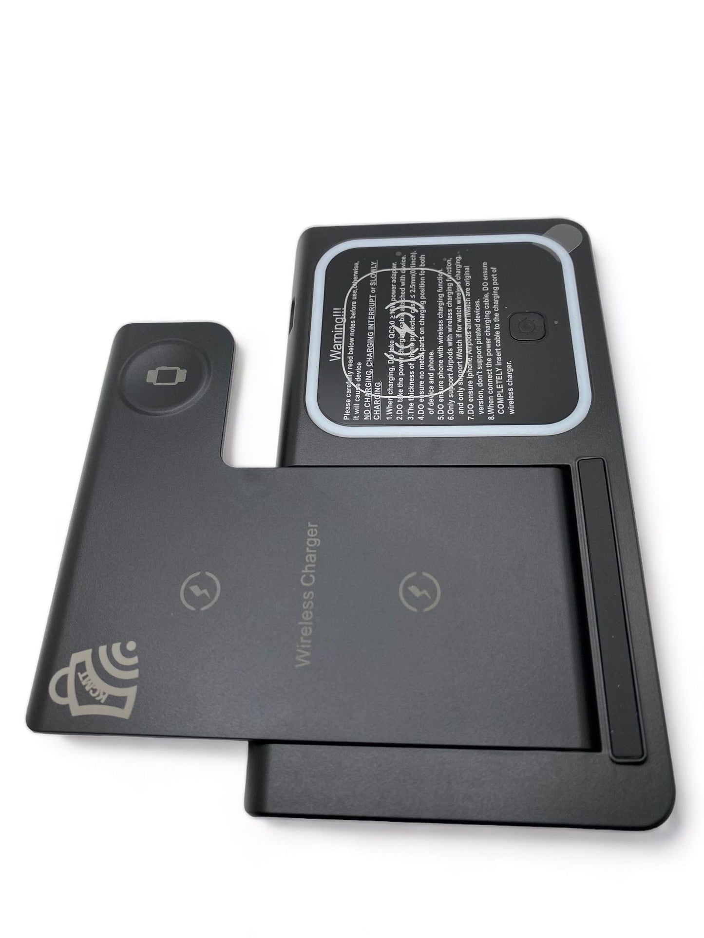 Cargador inalámbrico plegable 3 en 1: estación de carga rápida para múltiples dispositivos